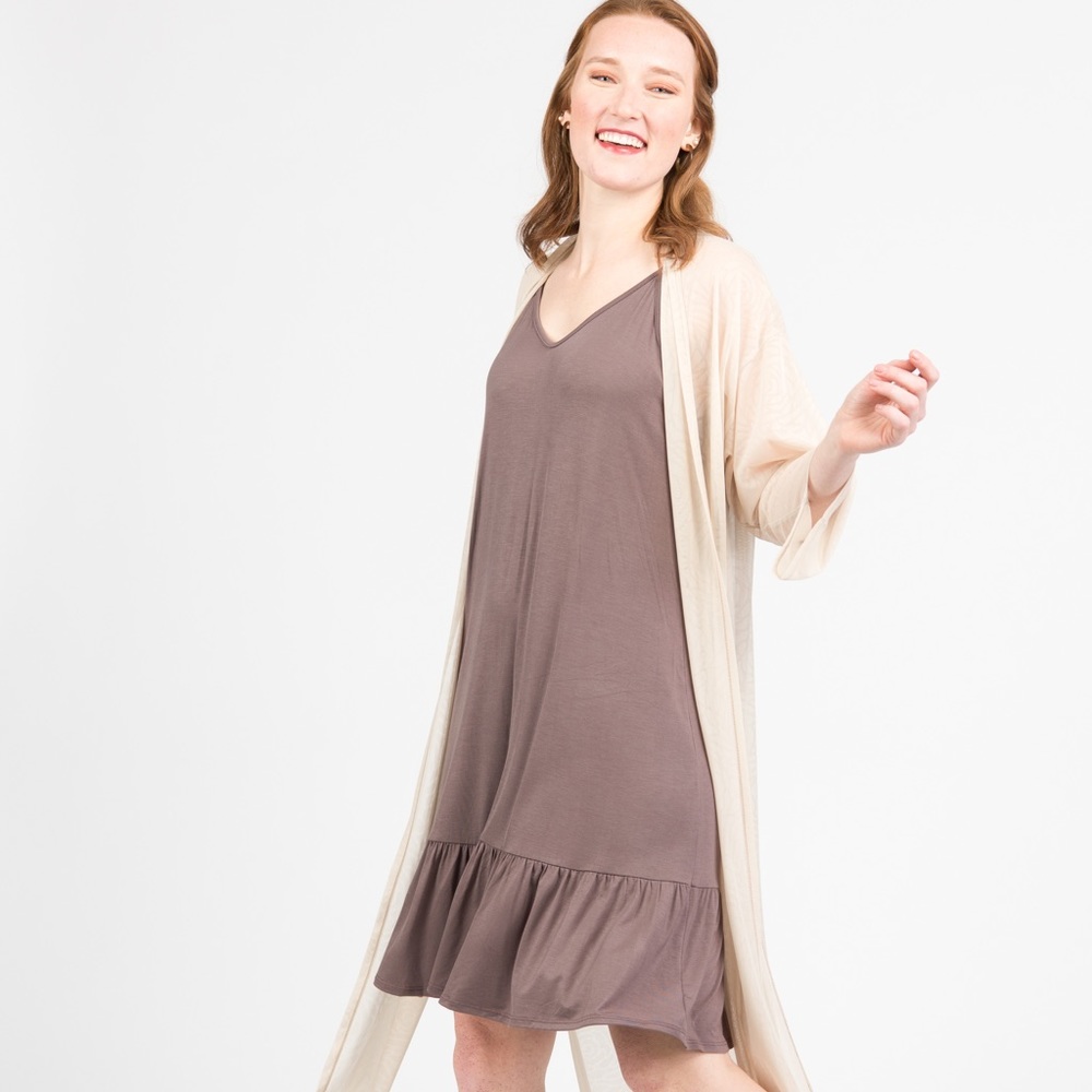 Cocoa slip dress